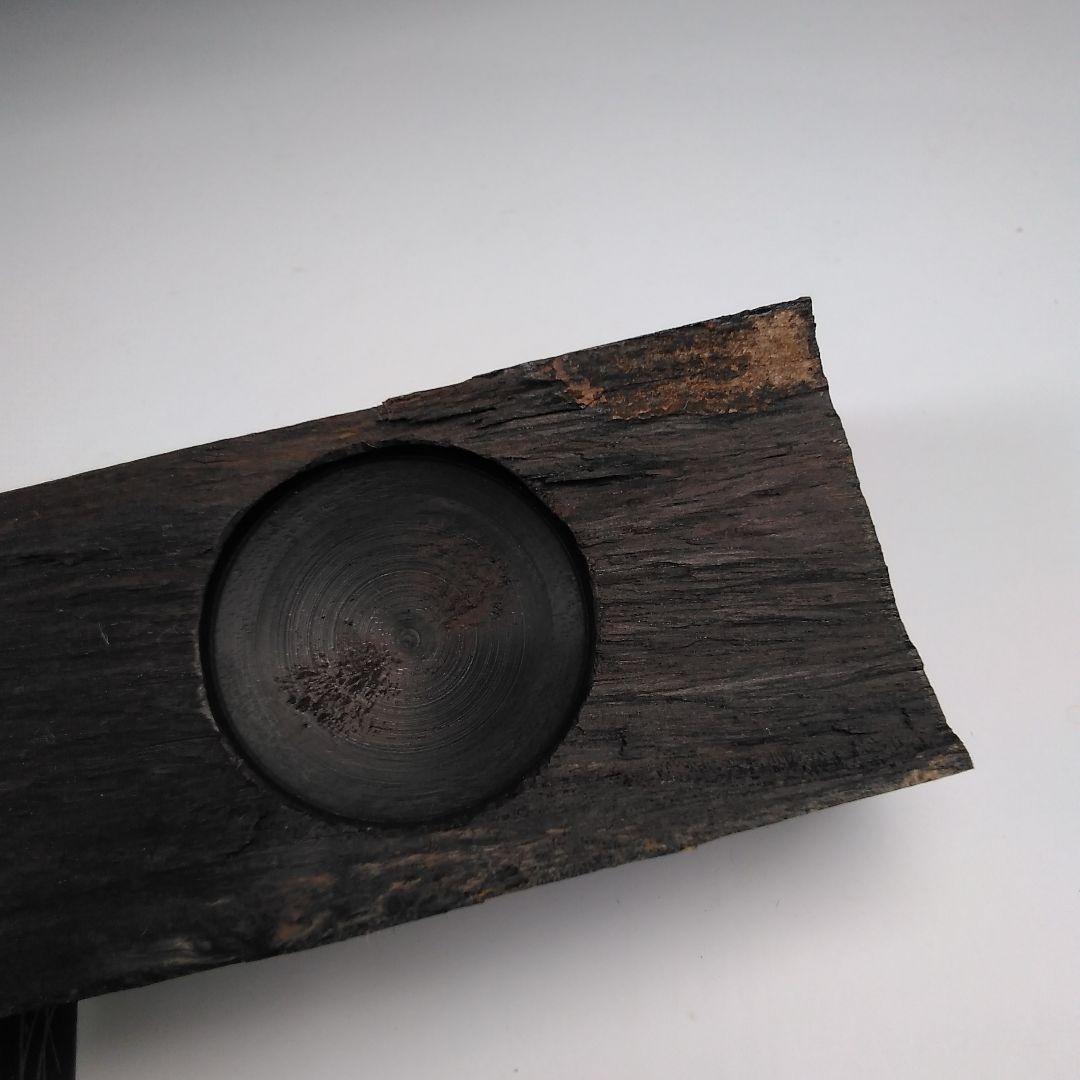 ア107 『蒔絵師　牧田芳祥　作』『黒檀　鈴虫蒔絵　香合　共箱』茶道具