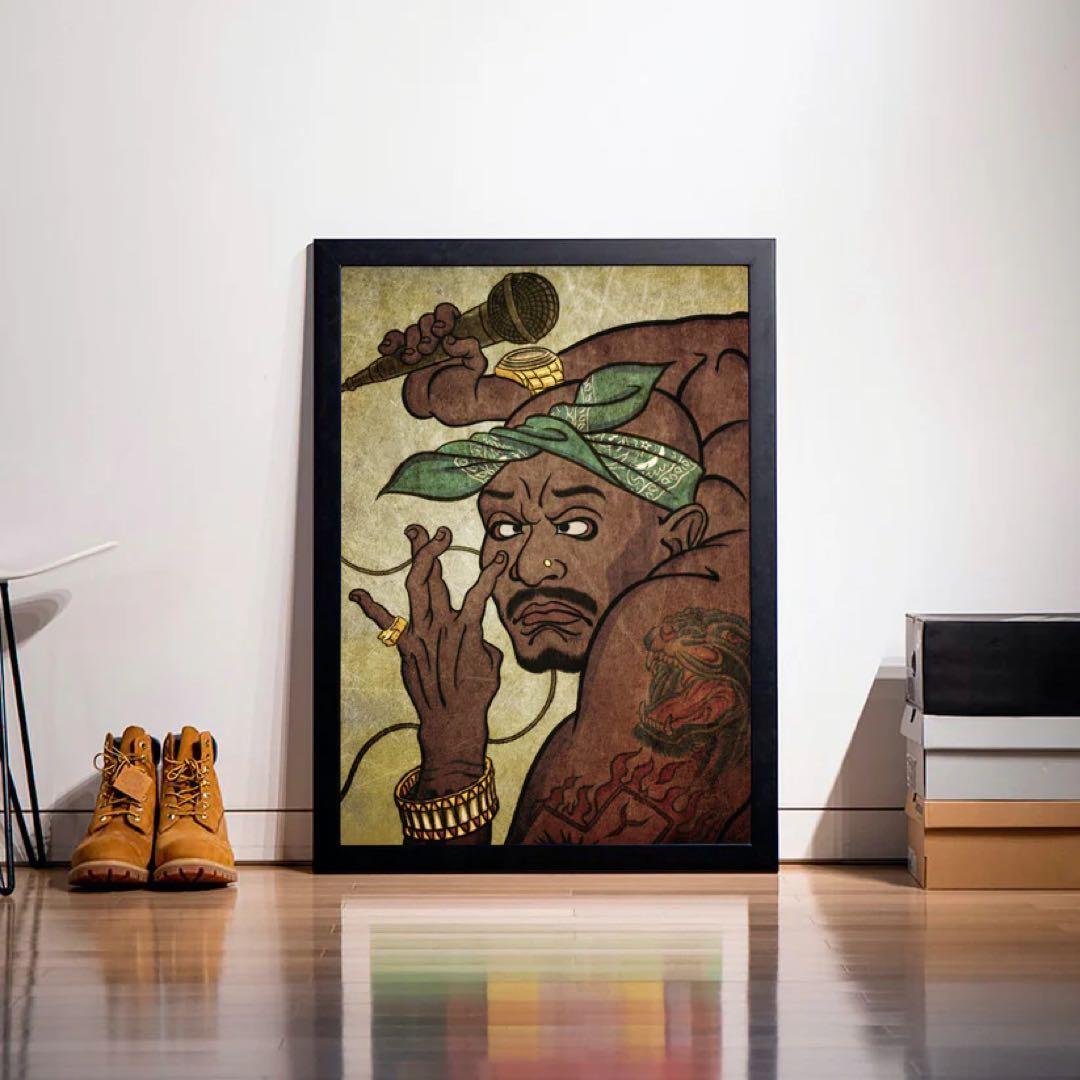 新品　APPLEBUM 2Pac ポスター　A1 浮世絵風　HIP HOP