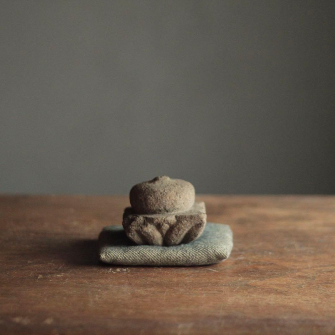 古い 石製 擬宝珠 欠けあり 古美術 仏教美術 古道具 アンティーク