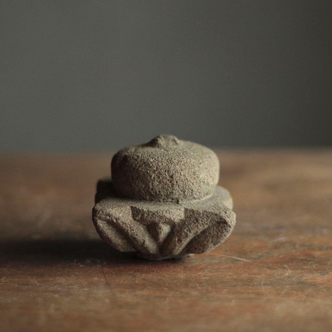 古い 石製 擬宝珠 欠けあり 古美術 仏教美術 古道具 アンティーク