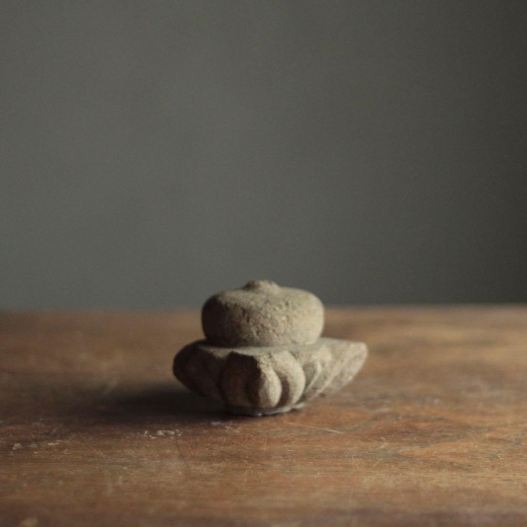 古い 石製 擬宝珠 欠けあり 古美術 仏教美術 古道具 アンティーク