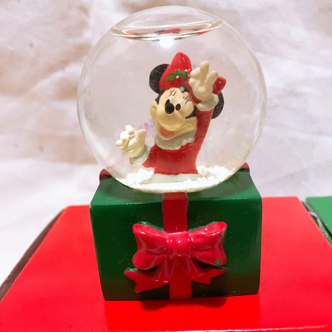 超希少❣️2001ディズニースノーグローブ3個セット JCペニー ミッキー ミニー
