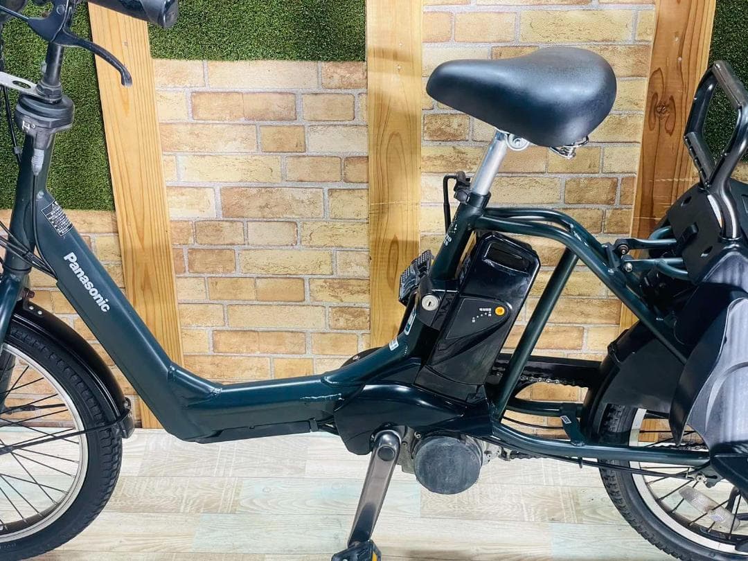 超人気 グリーン 王様 ギュットアニーズ子供乗せ電動アシスト自転車 H3207