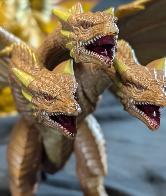 キングギドラ＆白亜紀ギドラ「平成モスラ３」登場怪獣（バンダイ）ソフビ２体セット