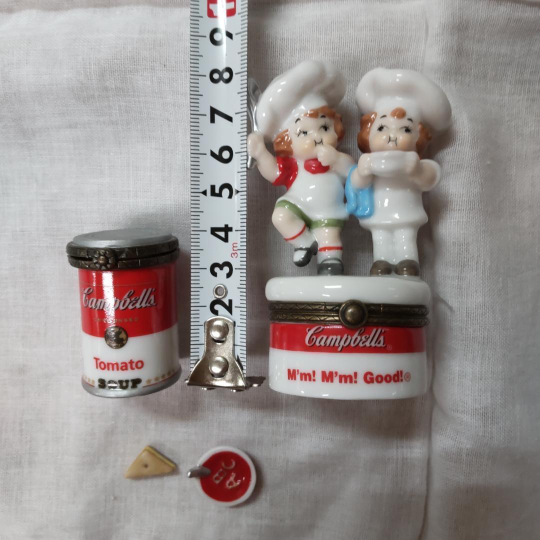 Campbellkids　キャンベルキッズ　陶器小物入れ 　2点　ヒンジボックス