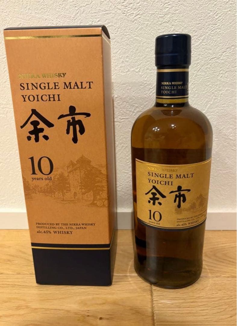 余市 シングルモルト 10年 700ml 箱付き 未開栓 ウイスキー