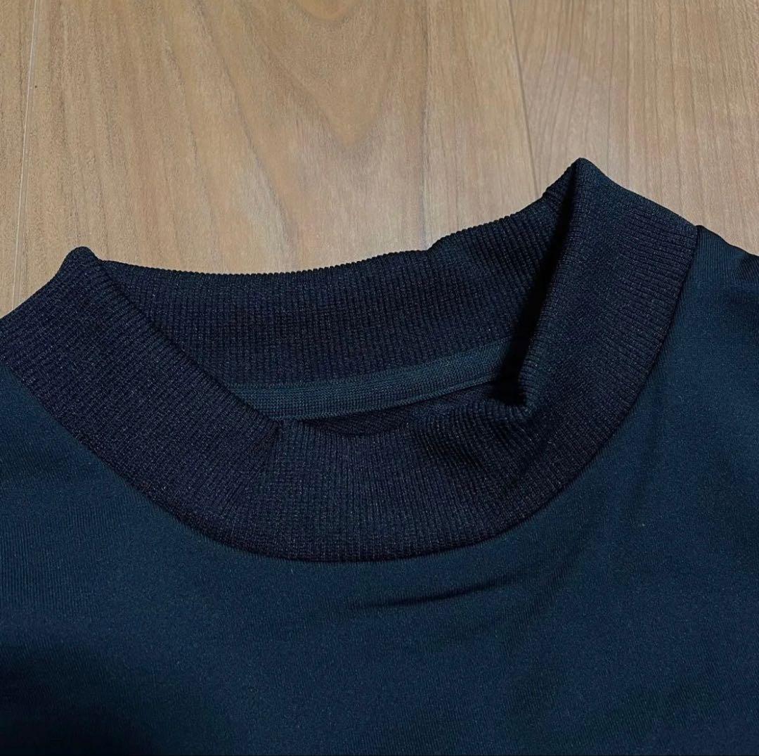 新品　TFW49 ショートモックネック　トレーナー　スウェット　L ブラック