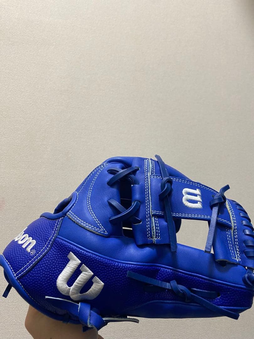 Wilson ウィルソン　内野手用　軟式グローブ 青　D-MAX