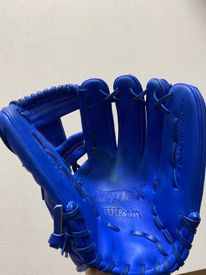 Wilson ウィルソン　内野手用　軟式グローブ 青　D-MAX