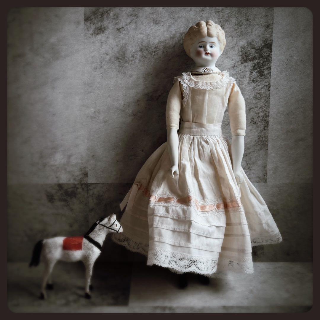 レアアンティーク　ブロンド　パリアンドール ビスクドール