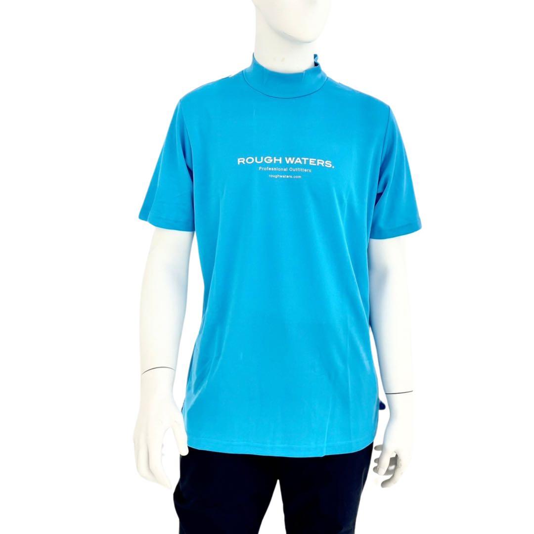 エリートグリップ　ROUGHWATERS 半袖モックネック　ブルー　LL