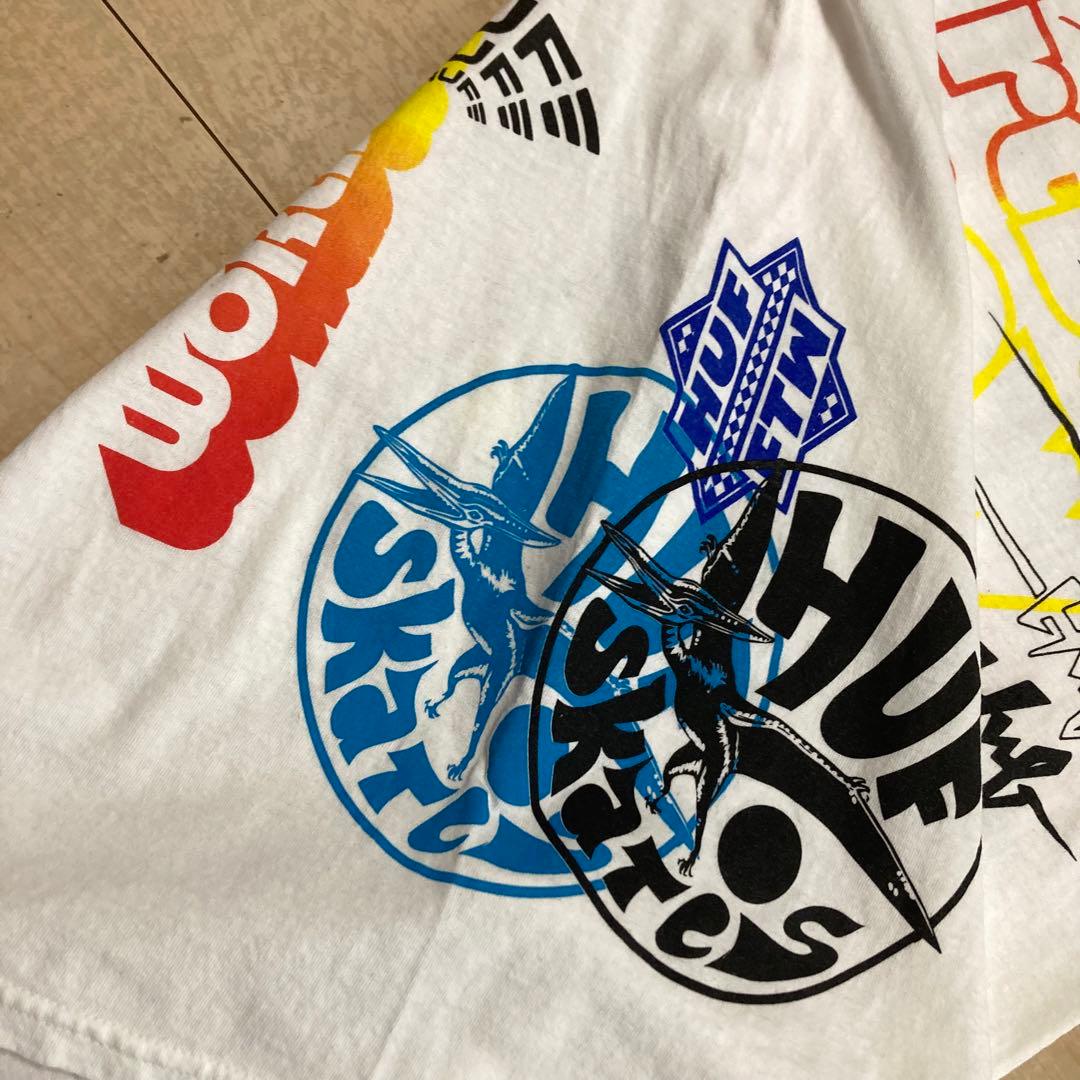 激レア HUF Mサイズ　マルチカラー　スケートボード　スケボー