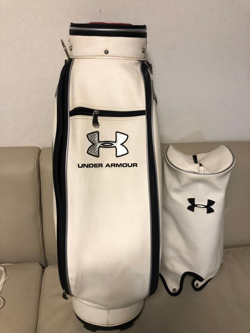 【送料込み】廃盤希少品UNDER ARMOUR キャディバッグ ホワイト 9型