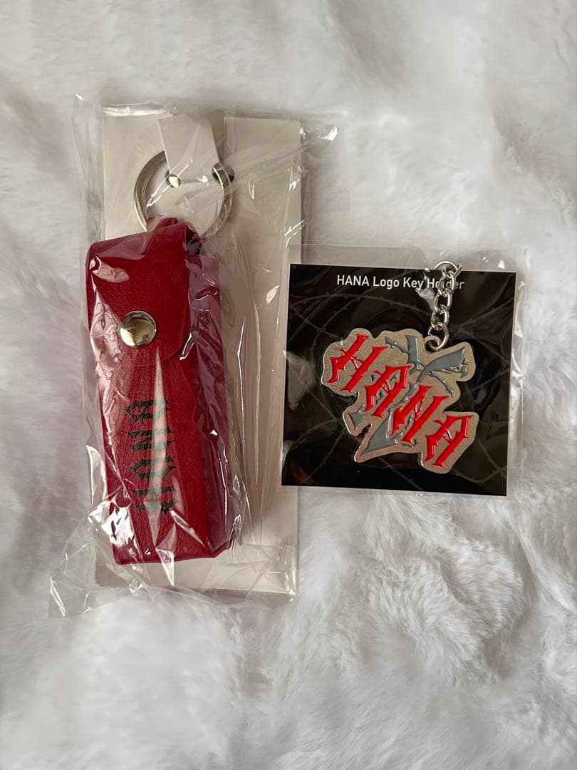 HANA ロゴキーホルダー ロゴリップケース