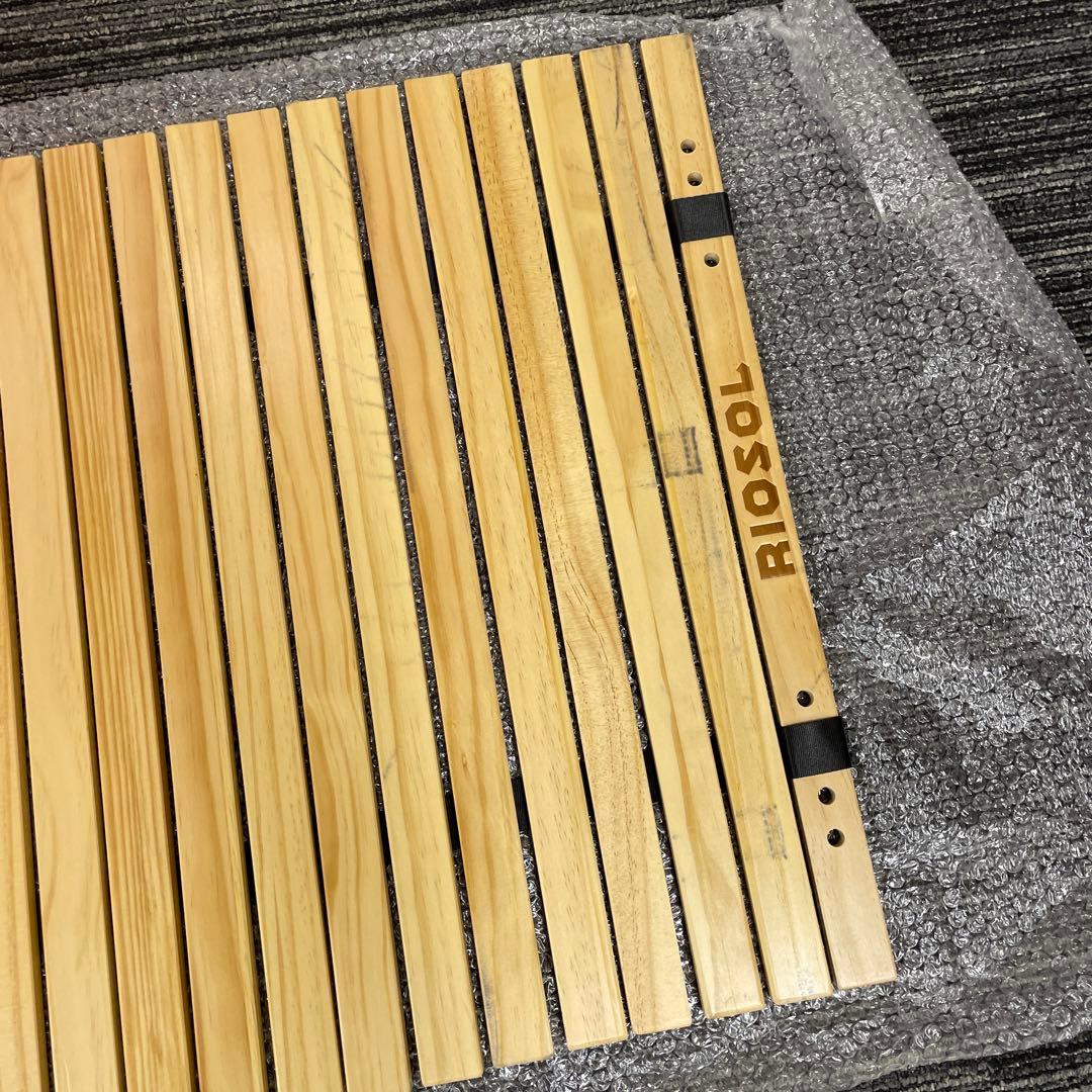 値下げ！訳あり！リオソル　ウッドロールトップテーブル　①　キャンプ　アウトドア