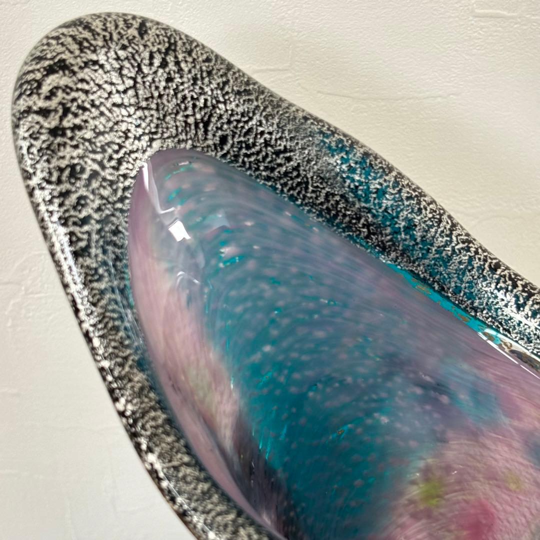 現代の名工 黒木国昭 金・プラチナ象嵌 「夢光琳」 32cm 箱付き 花器