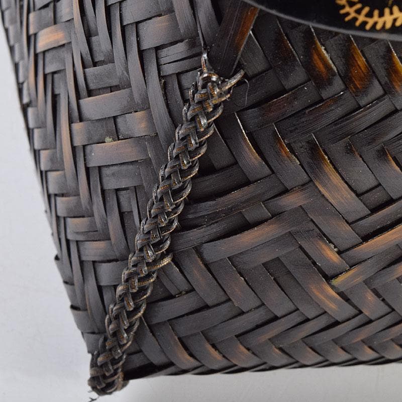 茶道具　島田竹宝斎作　御所篭　茶籠　棗　茶碗など　九点一式　共箱　FR9371H