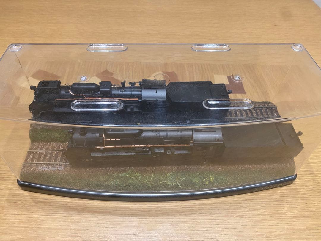 HOゲージ 蒸気機関車 カンタムサウンドD51 、C62、クリアケース付き。