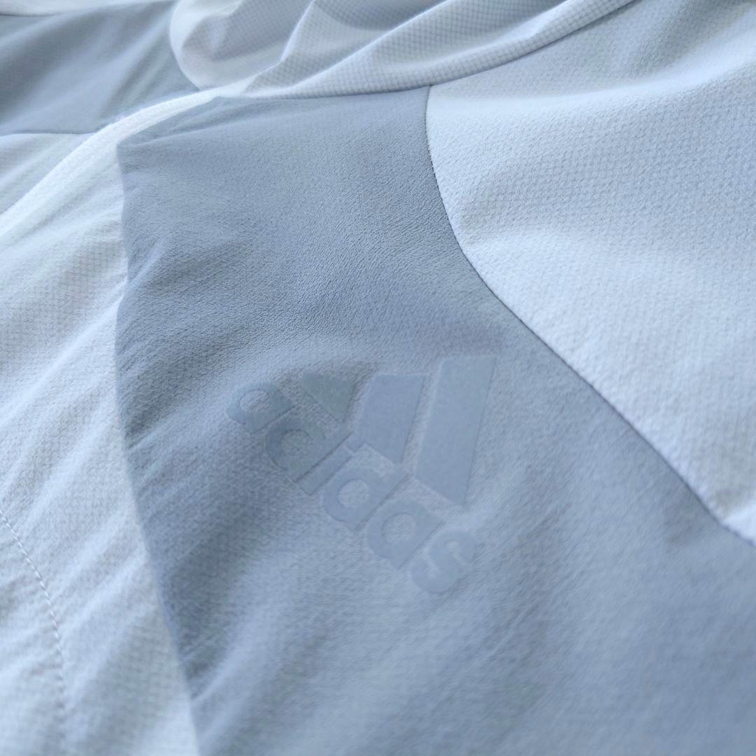 極美品 adidas ADIZERO 駅伝 超軽量ランニングジャケット グレー