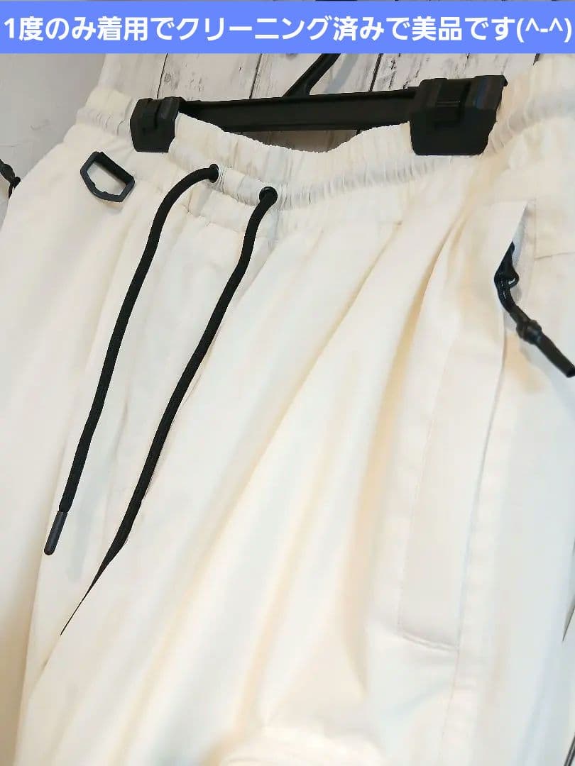 美品⭐ニキータスノボウェアパンツLサイズ⭐タグあり⭐クリーニング済⭐オフホワイト