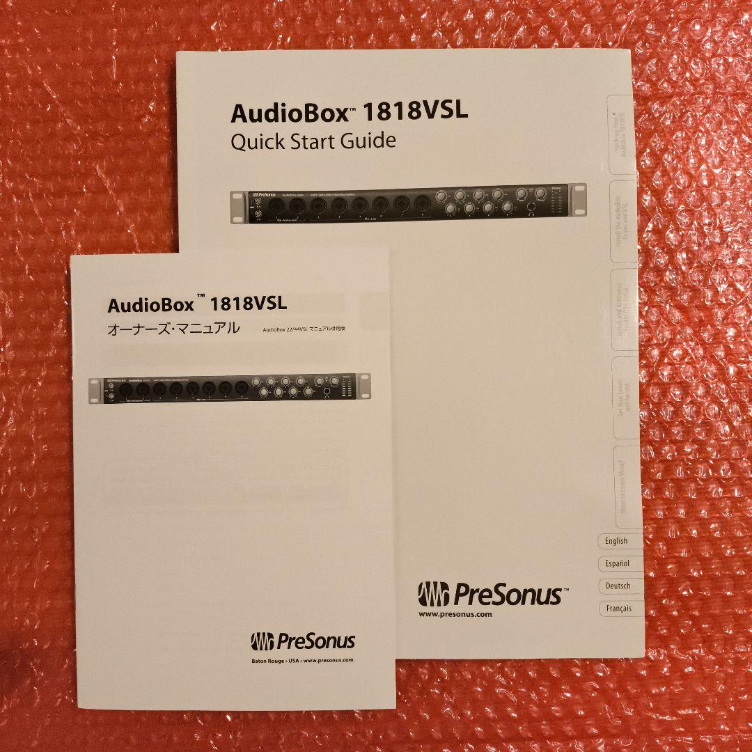 オーディオインターフェイス PreSonus AudioBox 1818VSL