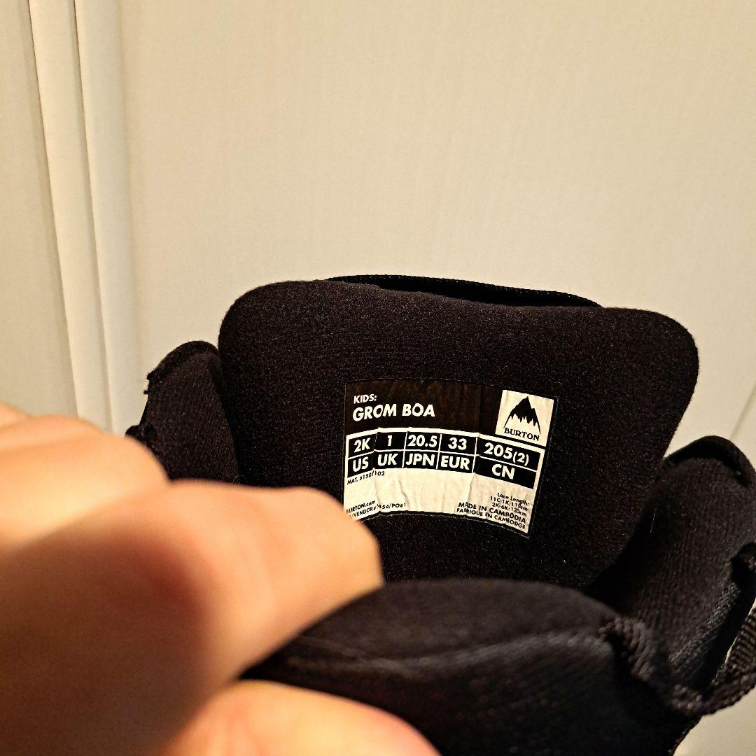 BURTON 子ども用スノーボードブーツ ブラック20.5センチ