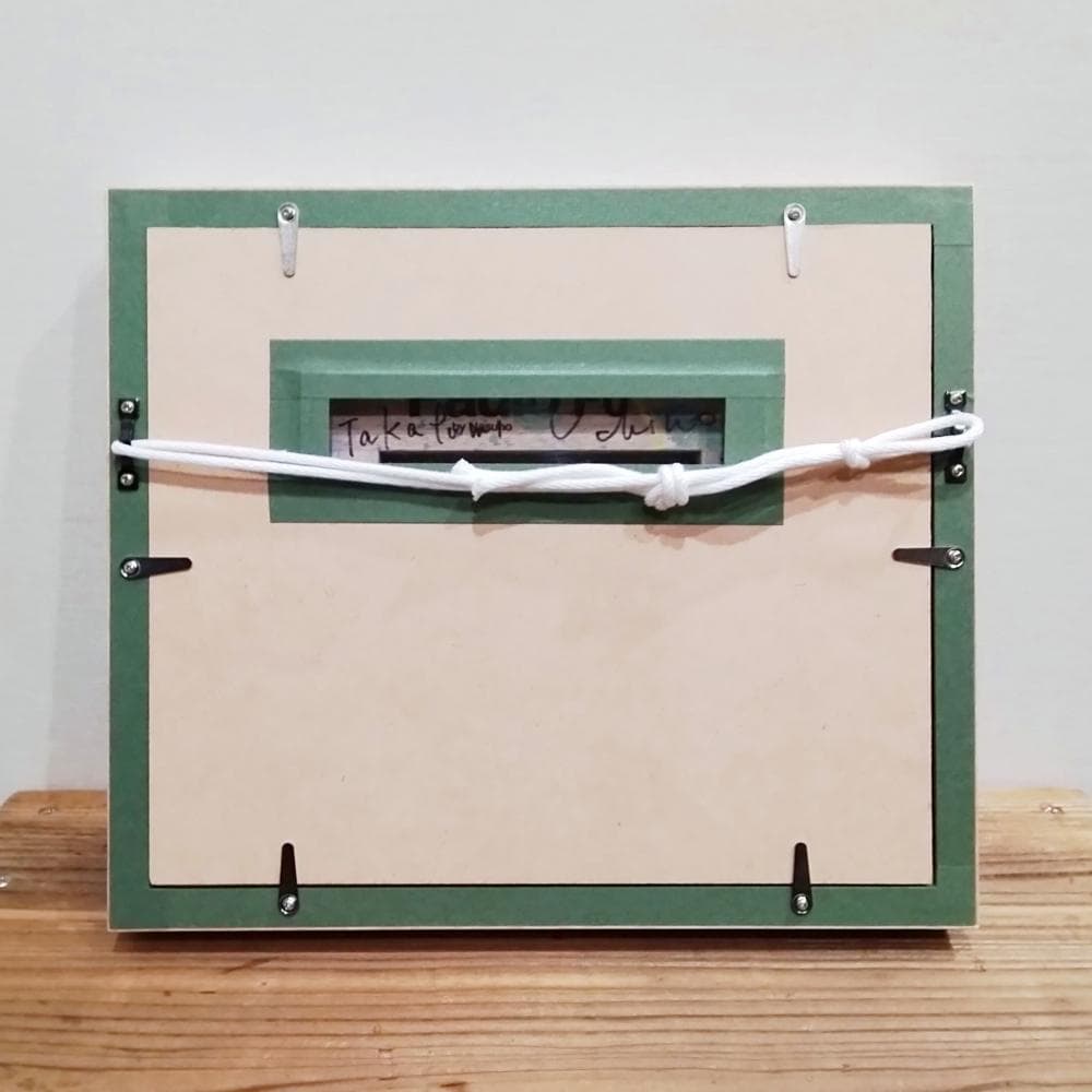 内野隆文　リズム　絵画　抽象画　キャンバス　F0号　現代アート　美術　額縁　真作