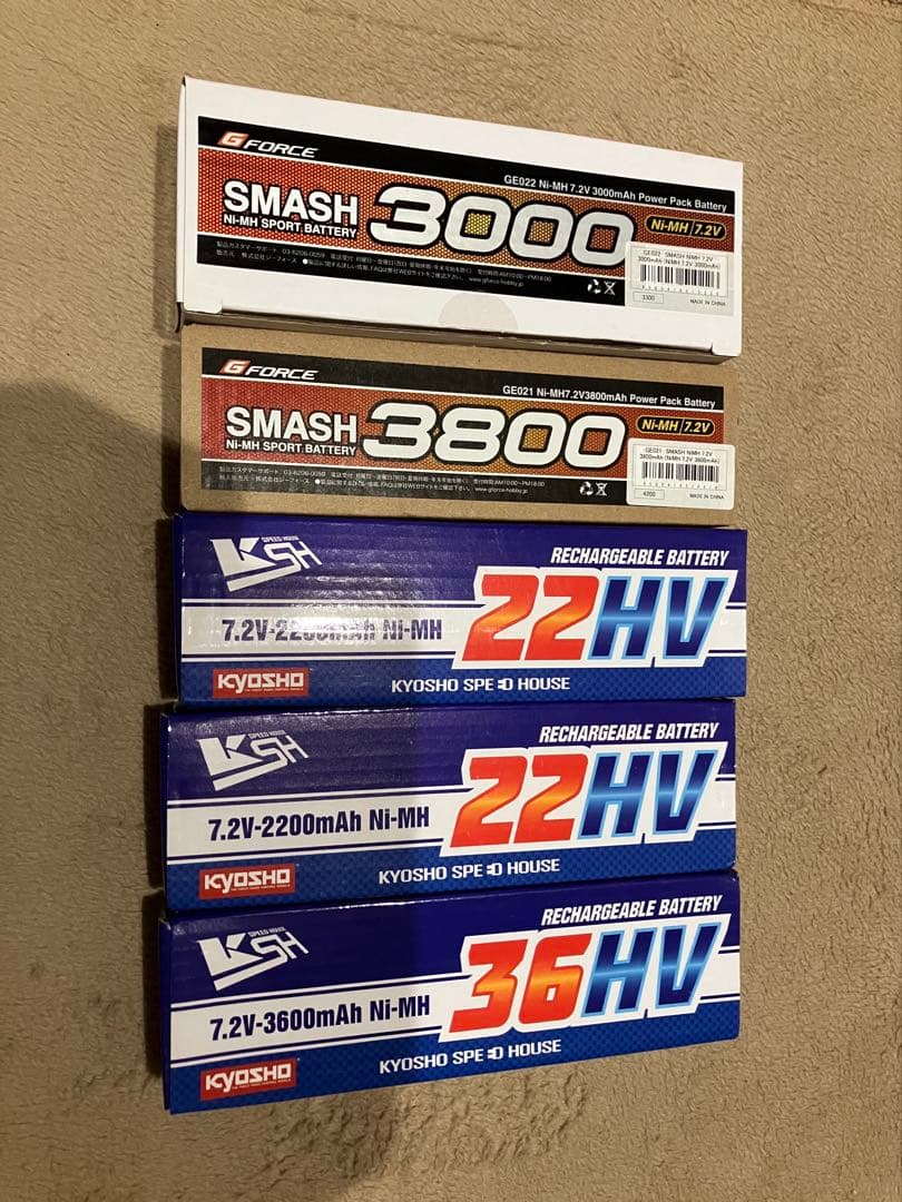 京商・g-force・バッテリー新品・5本セット