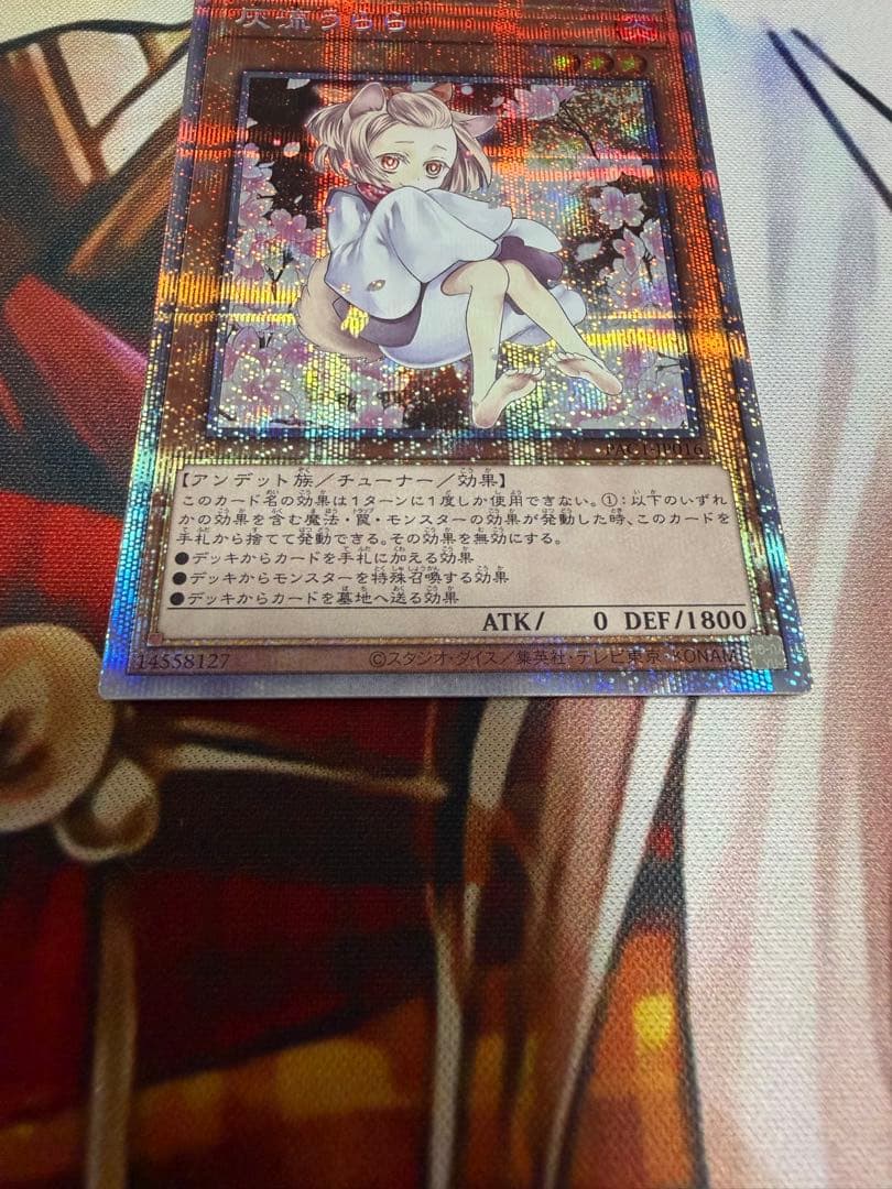 遊戯王 灰流うらら　はるうらら　絵違い プリズマ　プリズマティックシークレット