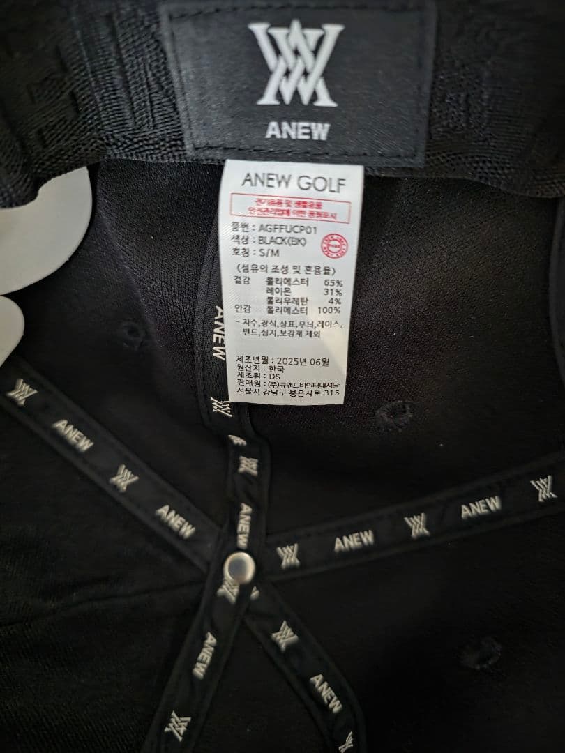 ANEW Golf キャップ 三浦桃香プロ直筆サイン付き