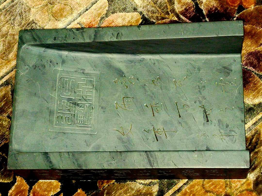 ♥特大　中国　硯　箱付き　9.2ｋｇ　骨董品