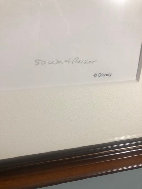 美品 ディズニー ミッキーマウス リトグラフ 額縁 絵画 額入り 箱で保管 希少