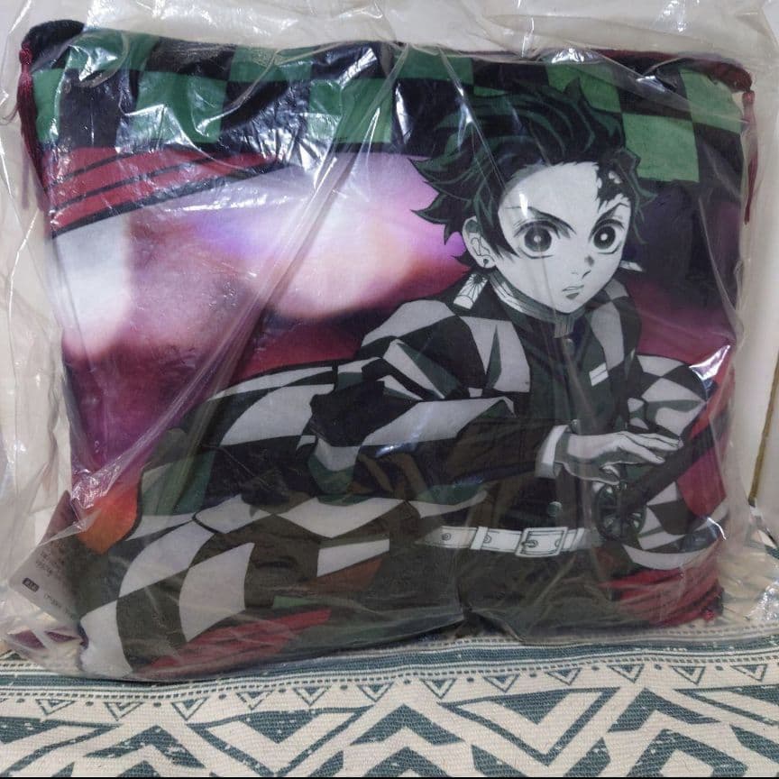 鬼滅の刃 一番くじ ラストワン賞 竈門炭治郎 禰豆子 クッション 座布団 5点