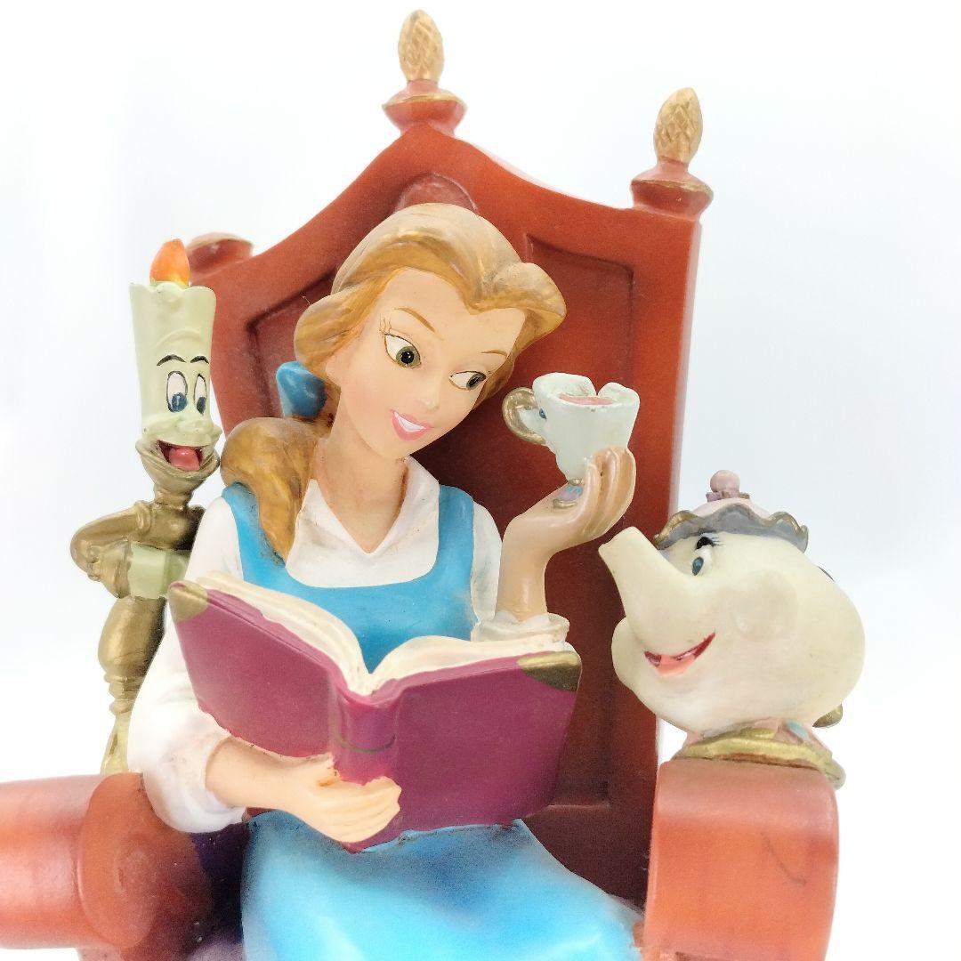 ディズニーストア限定 美女と野獣 オルゴール ベル フィギュア 現状品