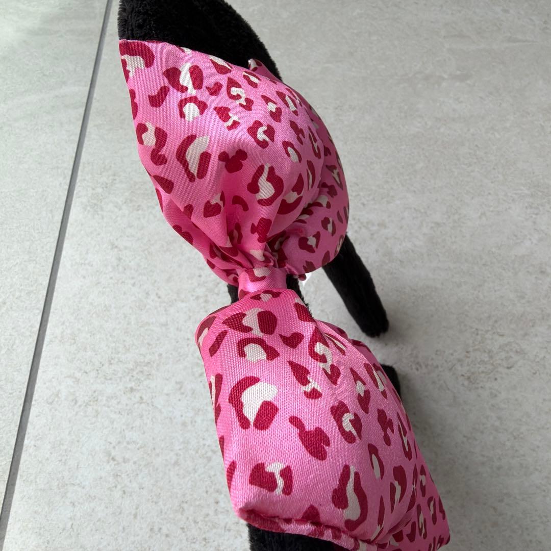 ディズニー ミニー カチューシャ ヒョウ柄 ピンク