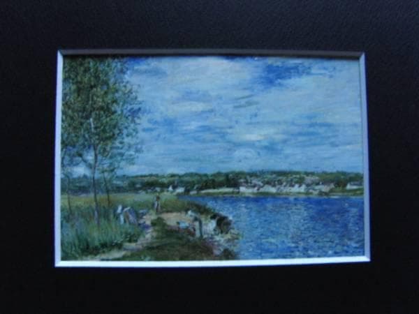 Alfred Sisley、シャンパーニュ近く、希少画集画、新品高級額