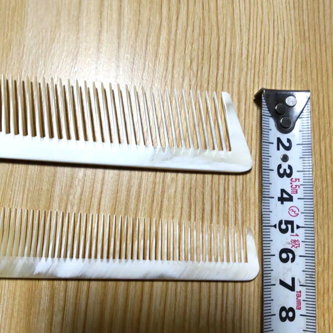 理容、美容櫛、水牛、新品未使用、櫛修正具付きです❗２本組