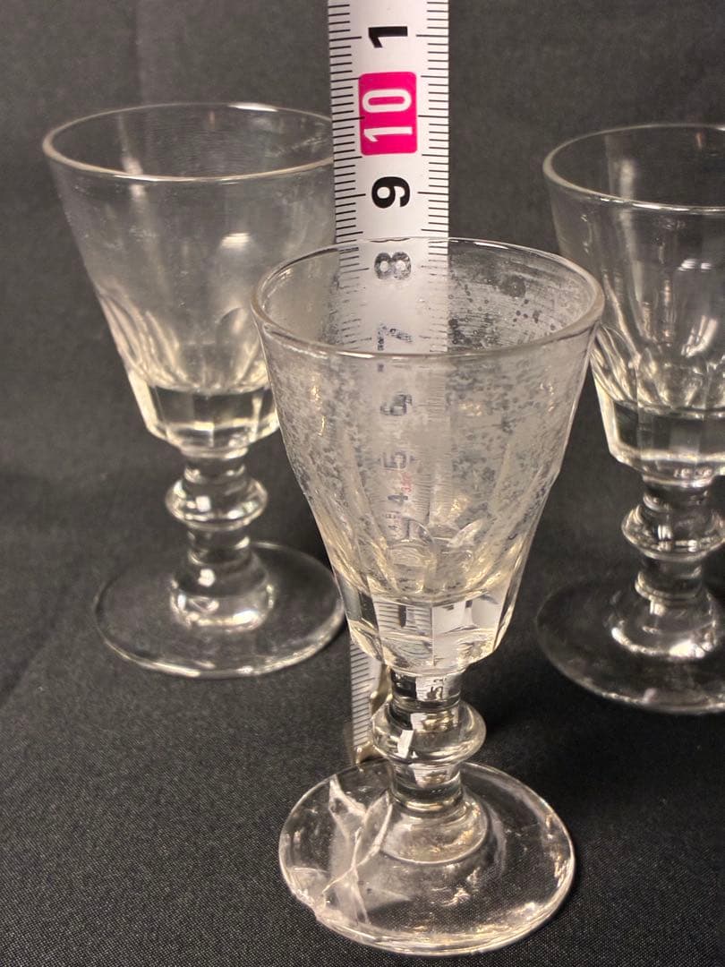 コレクター様必見！！大正グラス ショットグラス 3客セット