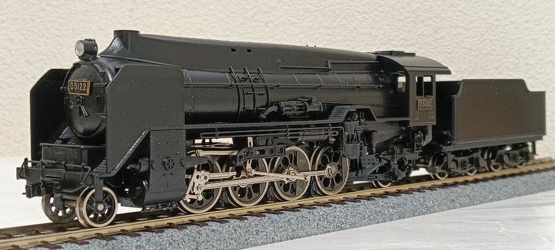 HOゲージ 天賞堂アダチ D51全流蒸気機関車、メンテナンス済