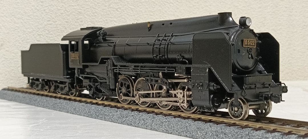 HOゲージ 天賞堂アダチ D51全流蒸気機関車、メンテナンス済
