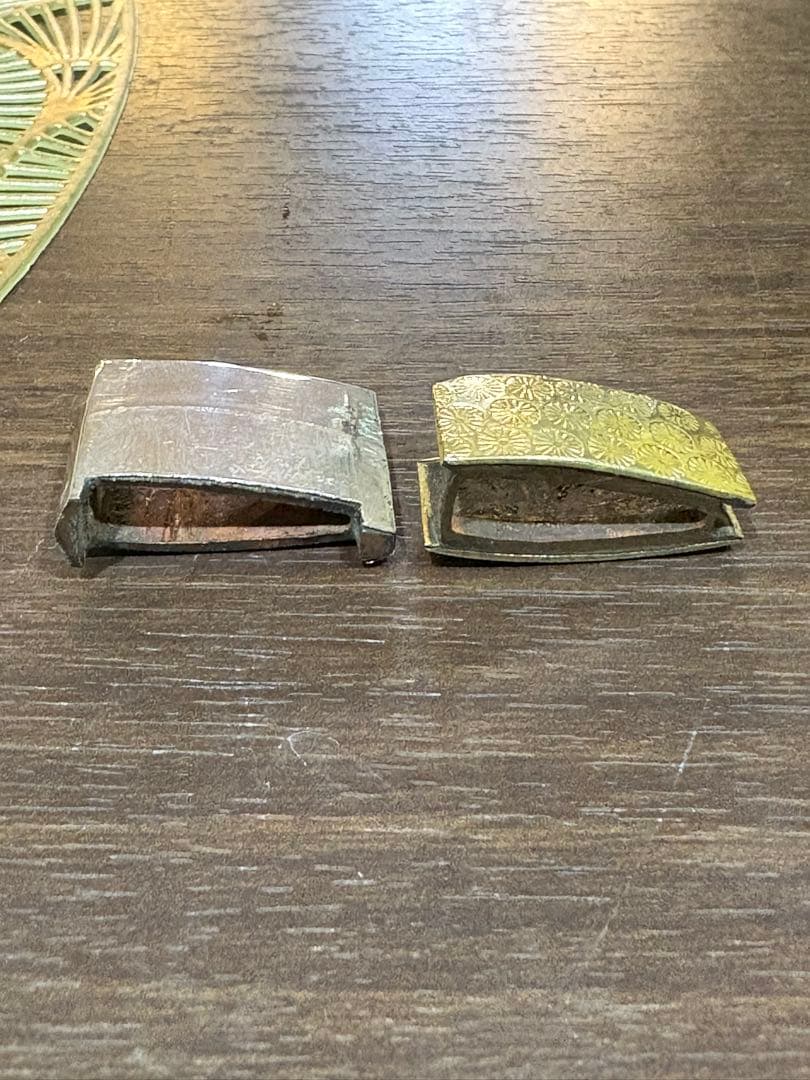 ハバキ　二重はばき　金着せ　銀着せ　はばき