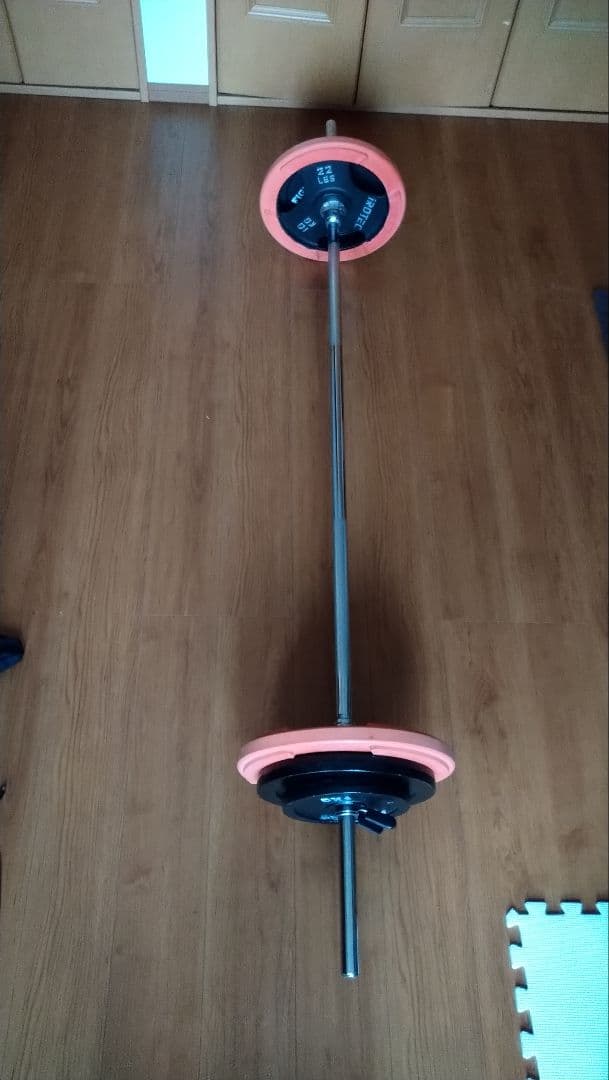 値引！美品！バーベル110kg【10kg×6枚／5kg×4枚／あとは組合せ自由】