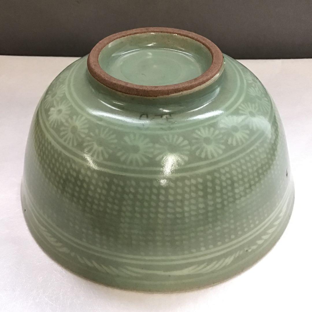 茶道具 玉子手茶碗 釡谷陶房 韓国人間国宝 申相浩 作 桐共箱N211SH