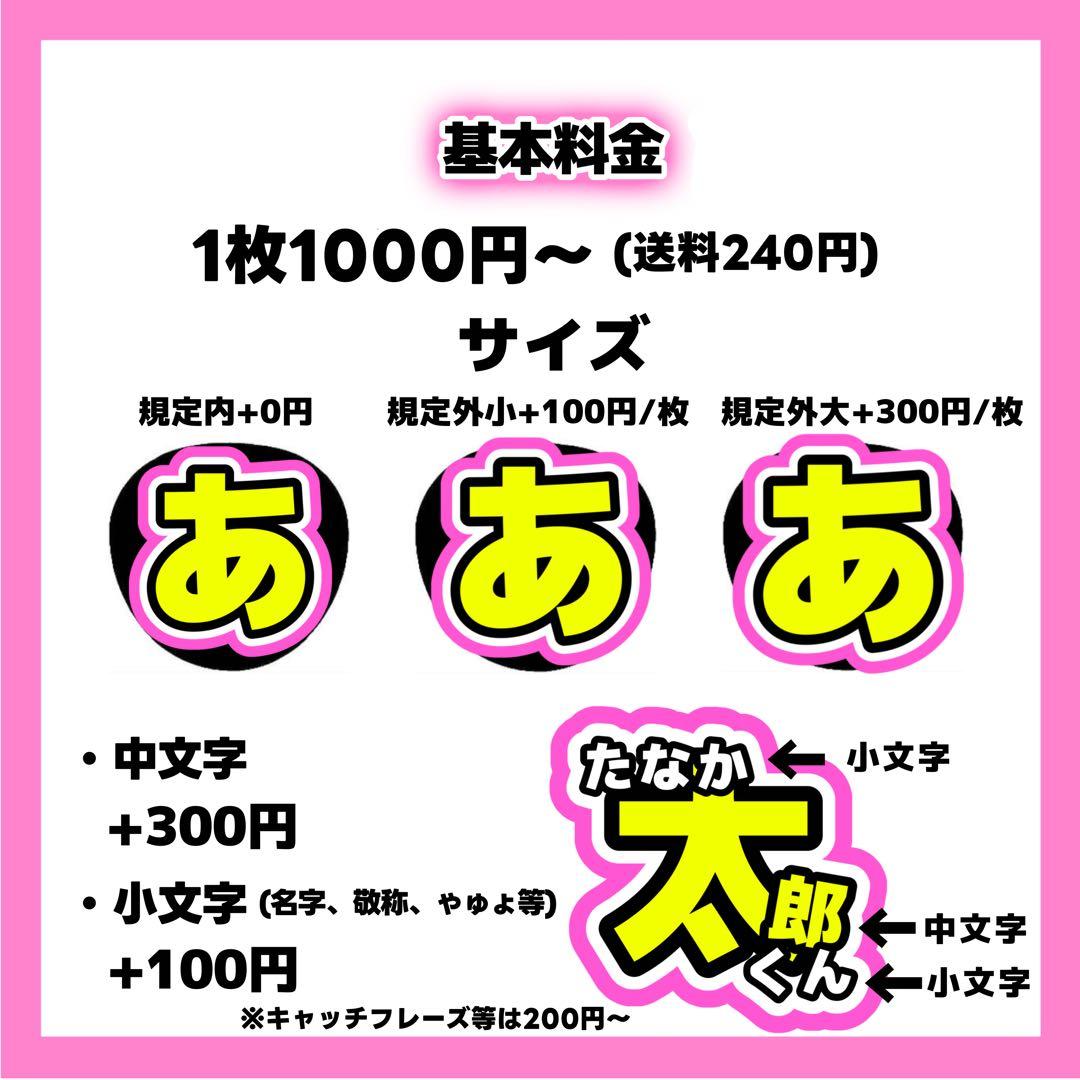 アボカドページ うちわ文字 オーダー