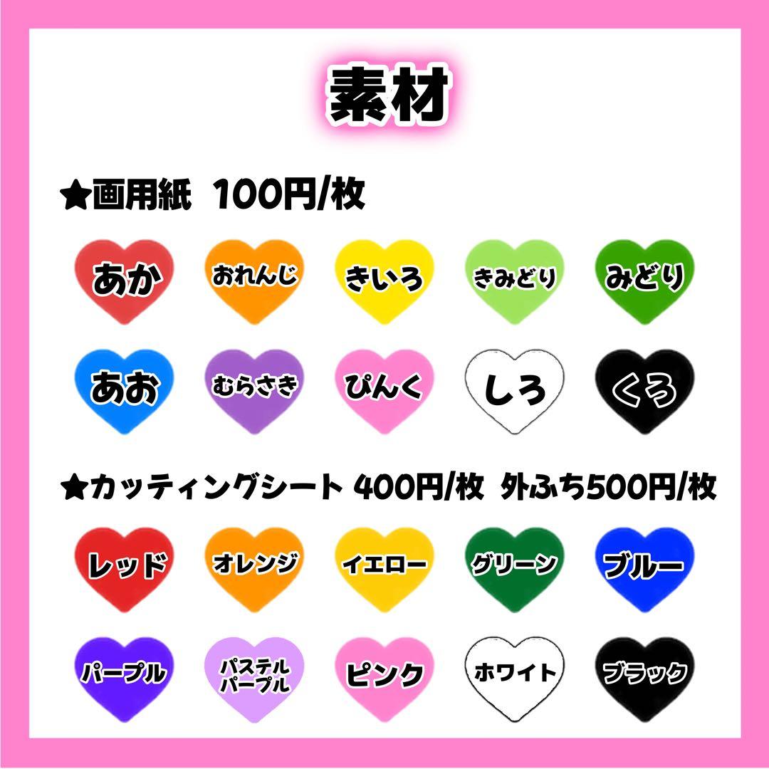 アボカドページ うちわ文字 オーダー