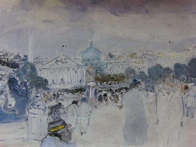 ジャン・フサロ、「コンコルド広場」、希少な額装用画集より