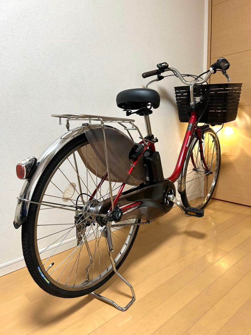 電動自転車　横浜　美品　パナソニック　ビビDX 大容量16Ah 前後タイヤ新品