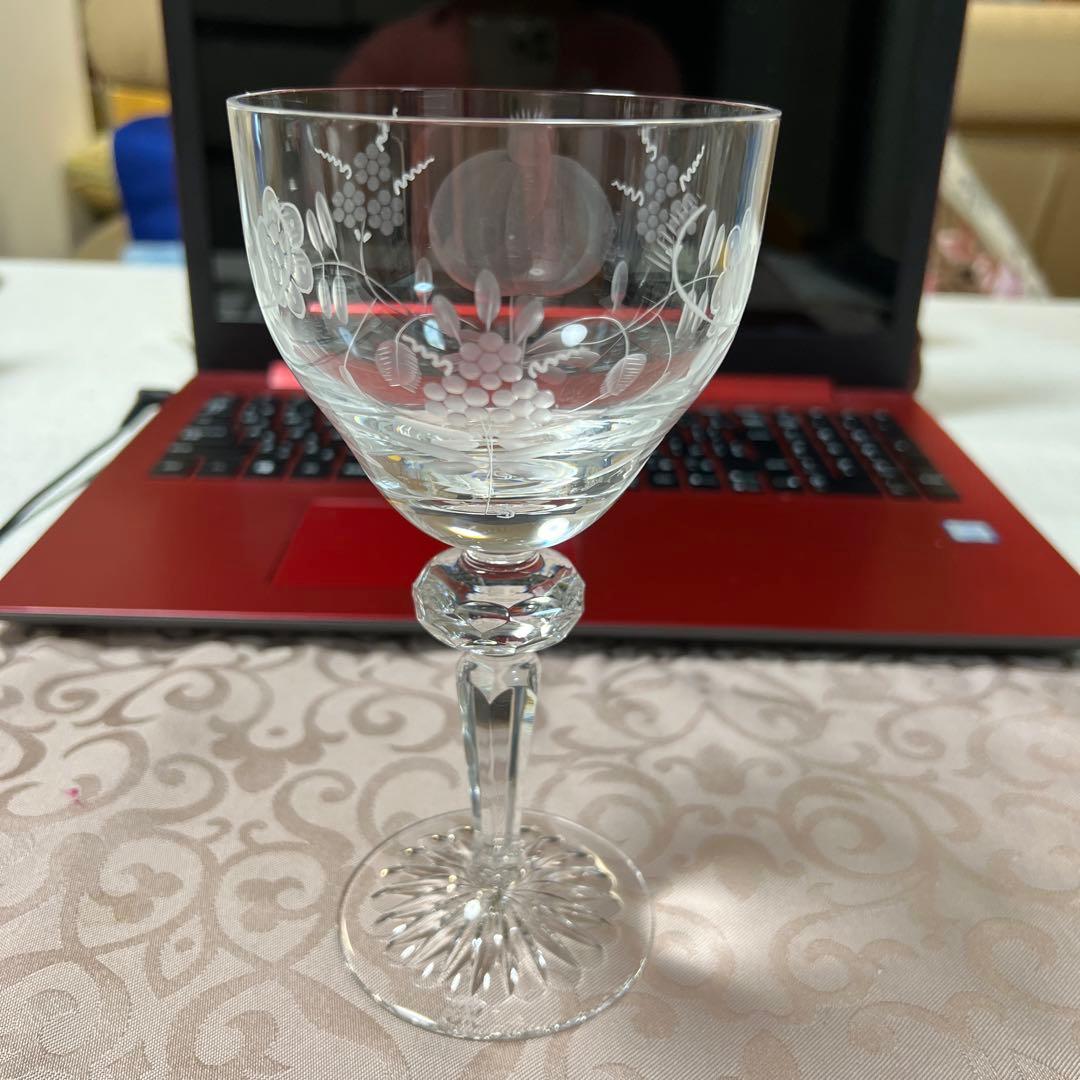 マイセンクリスタルグラス　ブルーオニオン