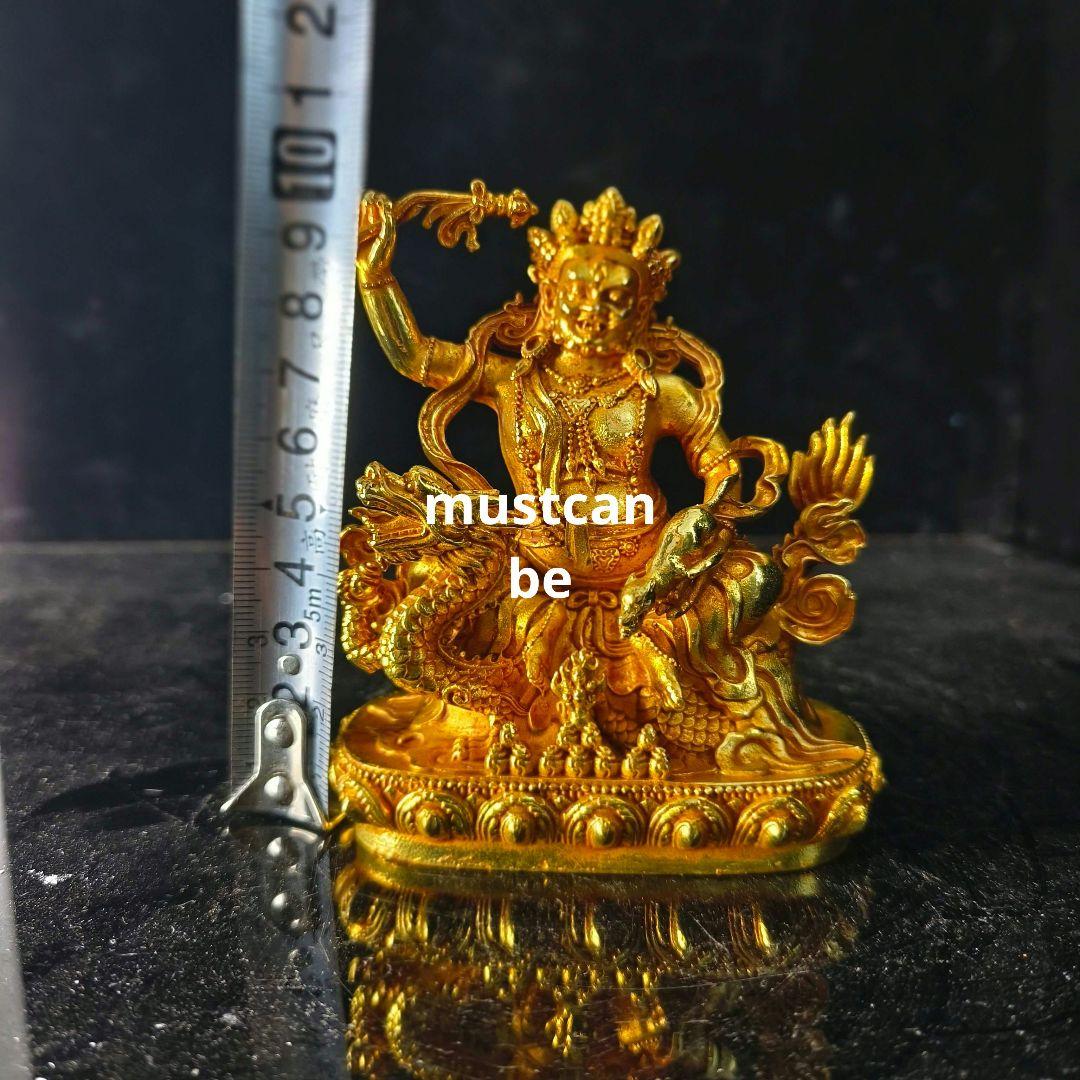 密教白財神像 銅製品 車上神像 鎮宅辟邪 開運風水 招財 置物 工芸品 装飾品