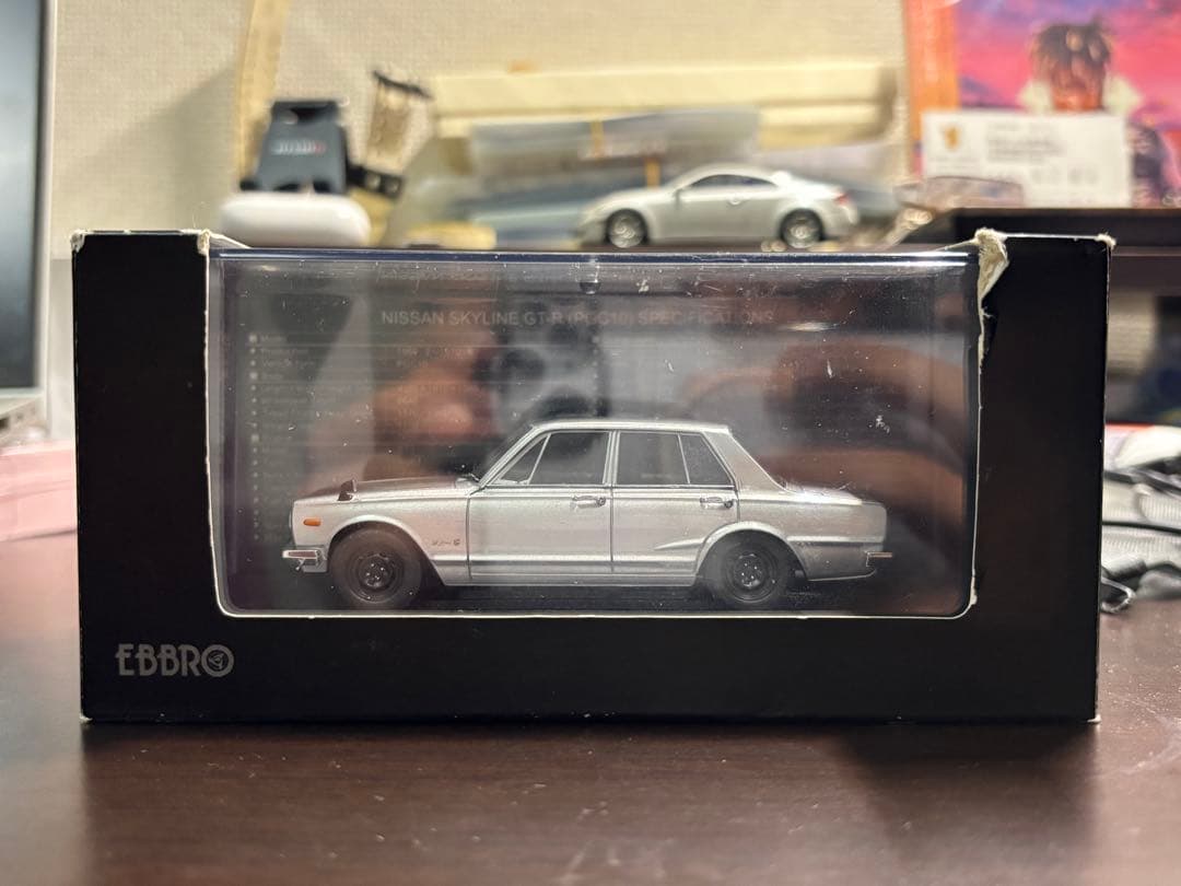 エブロ　1/43日産スカイラインGT-R PGC10 ハコスカ　シルバー